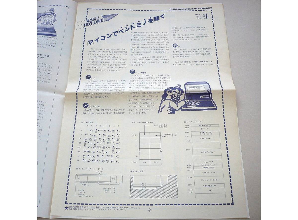 *NEC микро компьютер Club News No.3*1978/ зима *