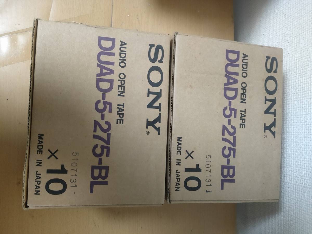 オープンリールテープ SONY DUAD-5-275-BL 20本 箱付き 未使用 www