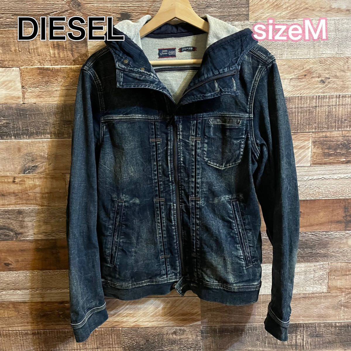 DIESEL JUZIKRIB-NE ジョグジーンズ　ジージャン　メンズM トラッカージャケット ディーゼル_画像2