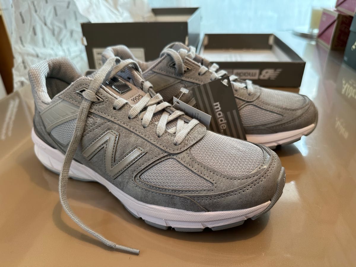 New Balance Vegan 990V5 M990JS5 WidthD Grey White US9 27cm 未使用