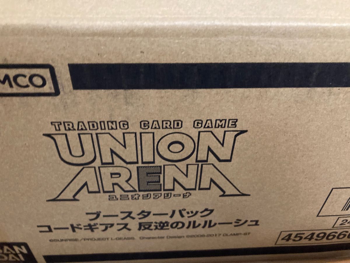 ユニオンアリーナ コードギアス 反逆のルルーシュ カートン 未開封