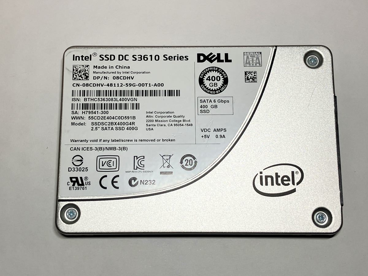 Intel SSD DC S3610 400GB HET MLC SATA 2.5inch DELL