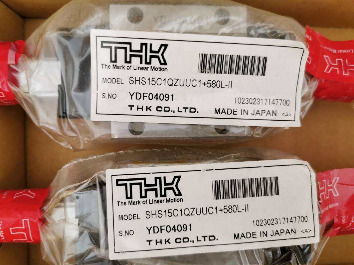 新品 LMガイド THK SHS15C1QZUUC1+580L-II ブロックx1個付き 新品 LMガイド THK SHS15C1QZUUC1+580L-II ブロックx1個付き