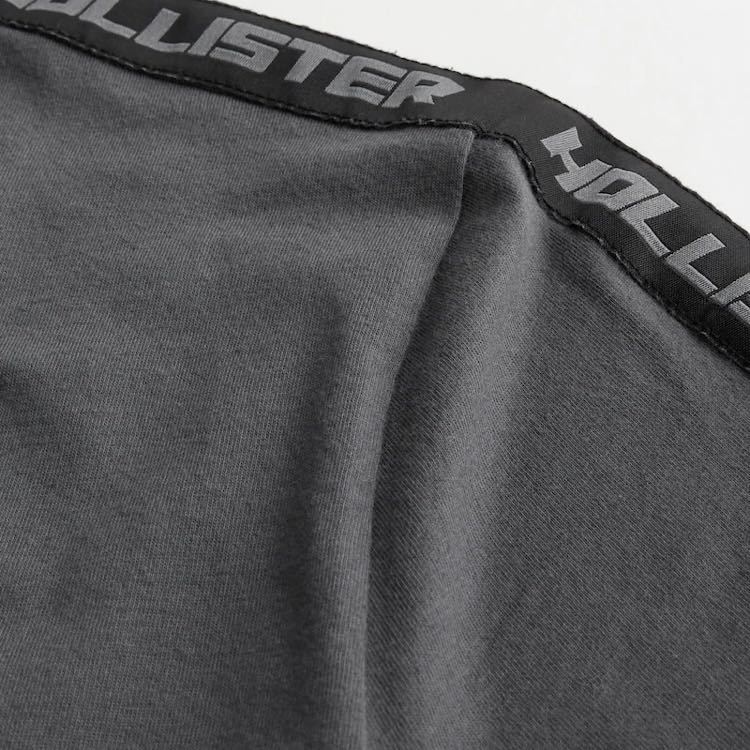 新品タグ付き☆HOLLISTER 肩ロゴテープ半袖Tシャツ S ホリスター