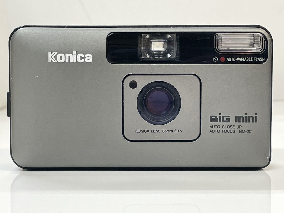 KONICA BIG mini BM-201 コニカミノルタ ビッグミニ フィルムカメラ 動作確認 コンパクトフィルムカメラ