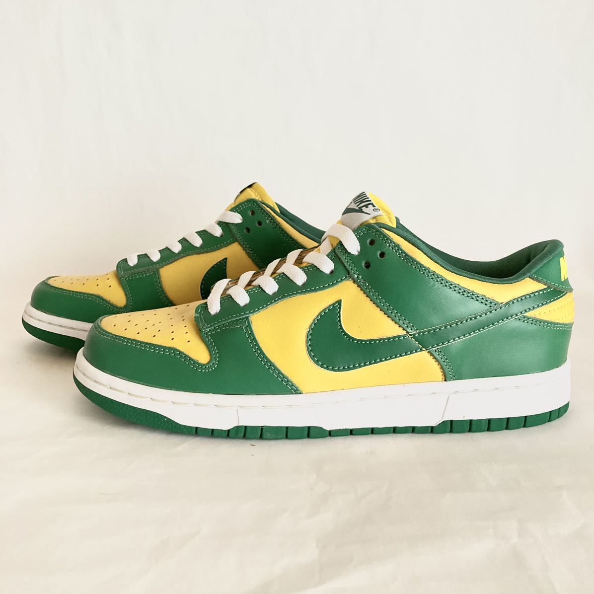 ★デッドストック NIKE DUNK LOW US9.5 27.5cm ナイキ ダンク ロー ブラジル パイングリーン バーシティメイズ 2001年製 BRAZIL 624035 331_画像5