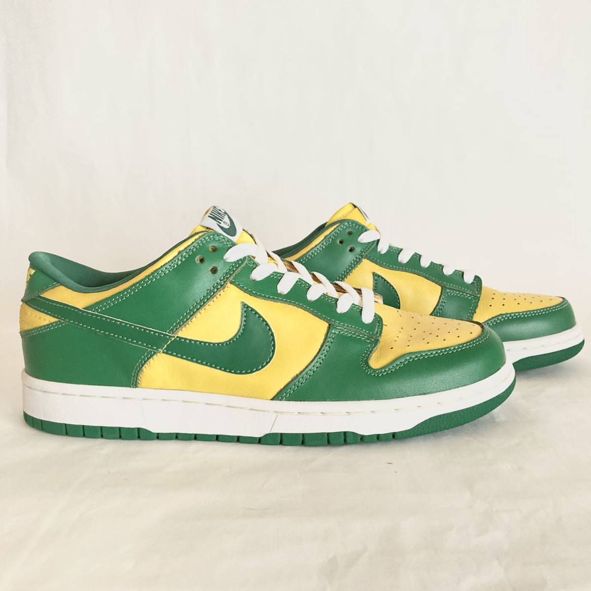 ★デッドストック NIKE DUNK LOW US9.5 27.5cm ナイキ ダンク ロー ブラジル パイングリーン バーシティメイズ 2001年製 BRAZIL 624035 331_画像7