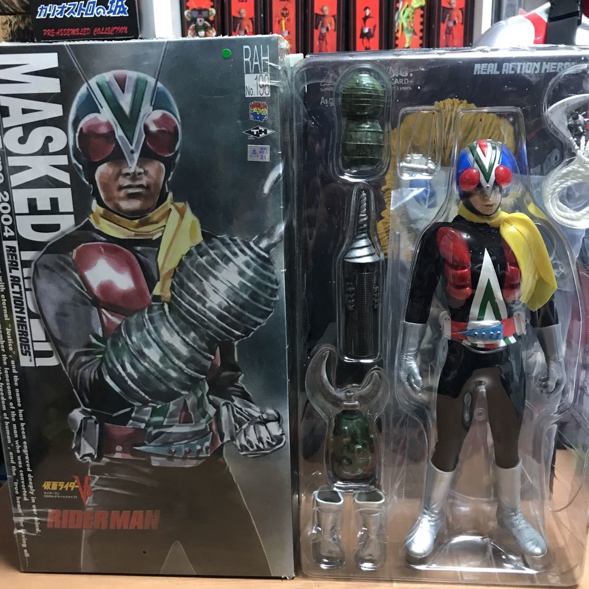 iiooometi com игрушка настоящий action герой zRAH 1/6 шкала Kamen Rider V3 Riderman 2004 Deluxe модель 