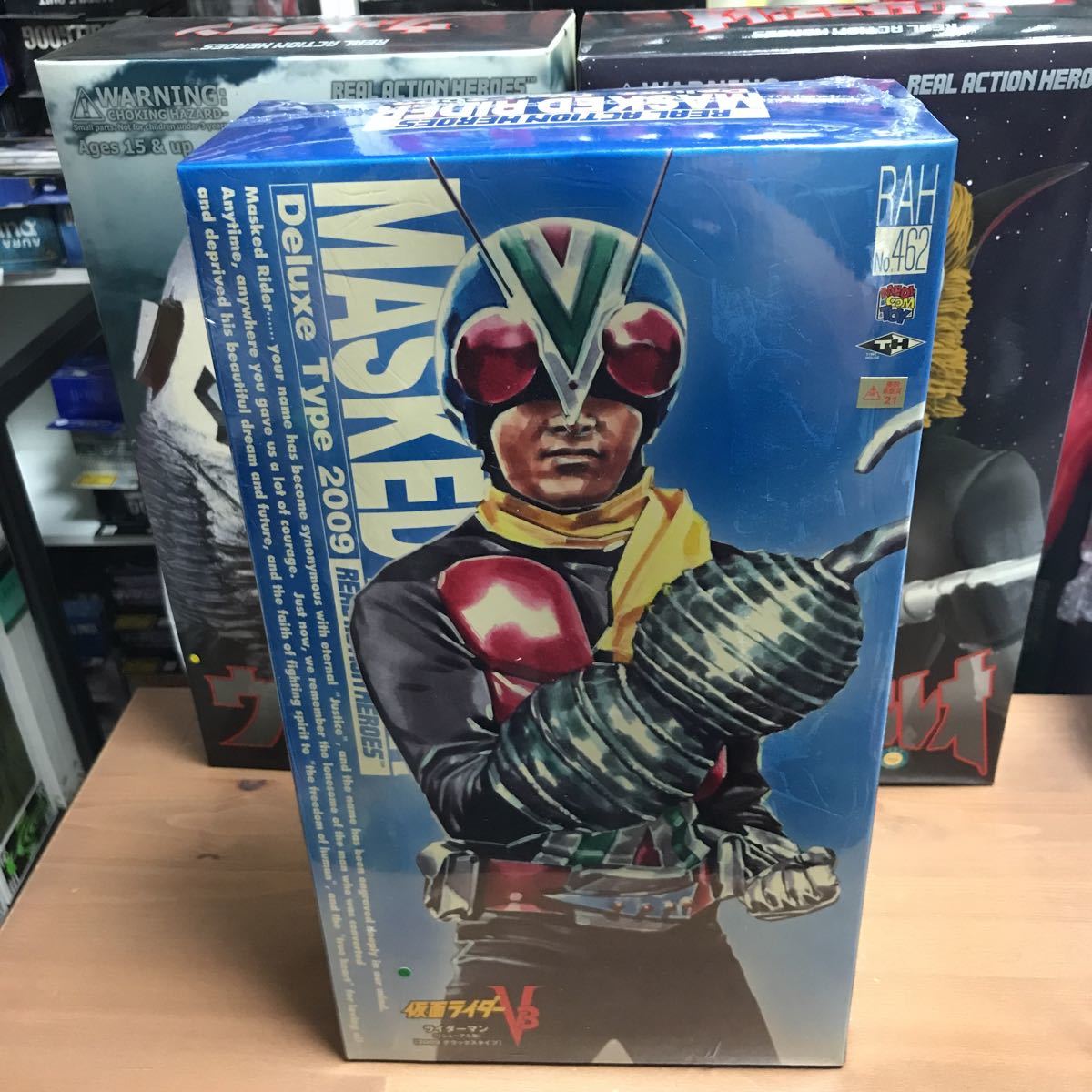 isnoo[ нераспечатанный ]meti com игрушка настоящий action герой zRAH 462 Kamen Rider V3 Riderman обновленный версия 2009 Deluxe модель 