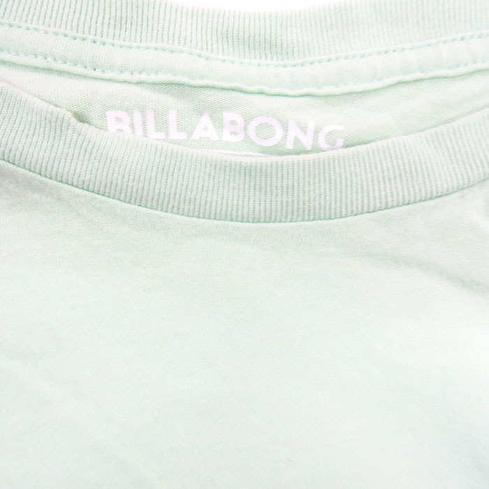 ビラボン 半袖Tシャツ フロントロゴ レギュラーフィット コットン100% トップス メンズ Sサイズ グリーン BILLABONG_画像3