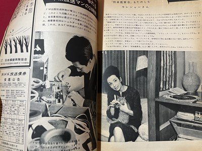 ｓ▼▼　昭和38年12月1日発行　NHK　表紙・翠潤子　FM放送　付録冊子付き　昭和レトロ　　/　K84_画像2