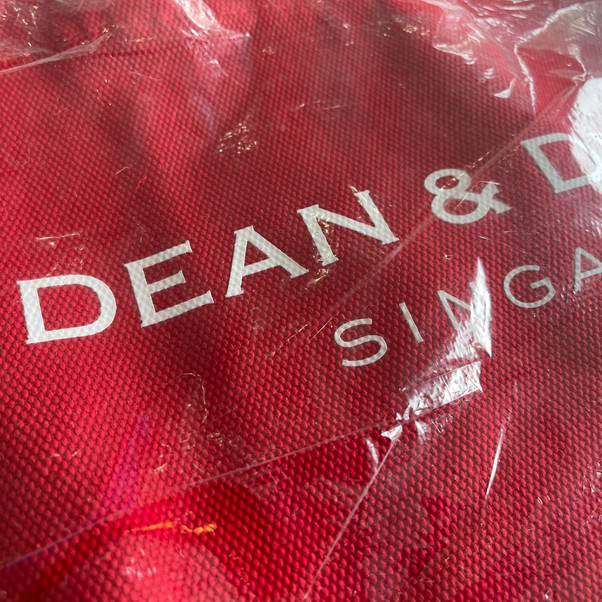 本日中　DEAN&DELUCA ディーンアンドデルーカ トートバッグ レッド