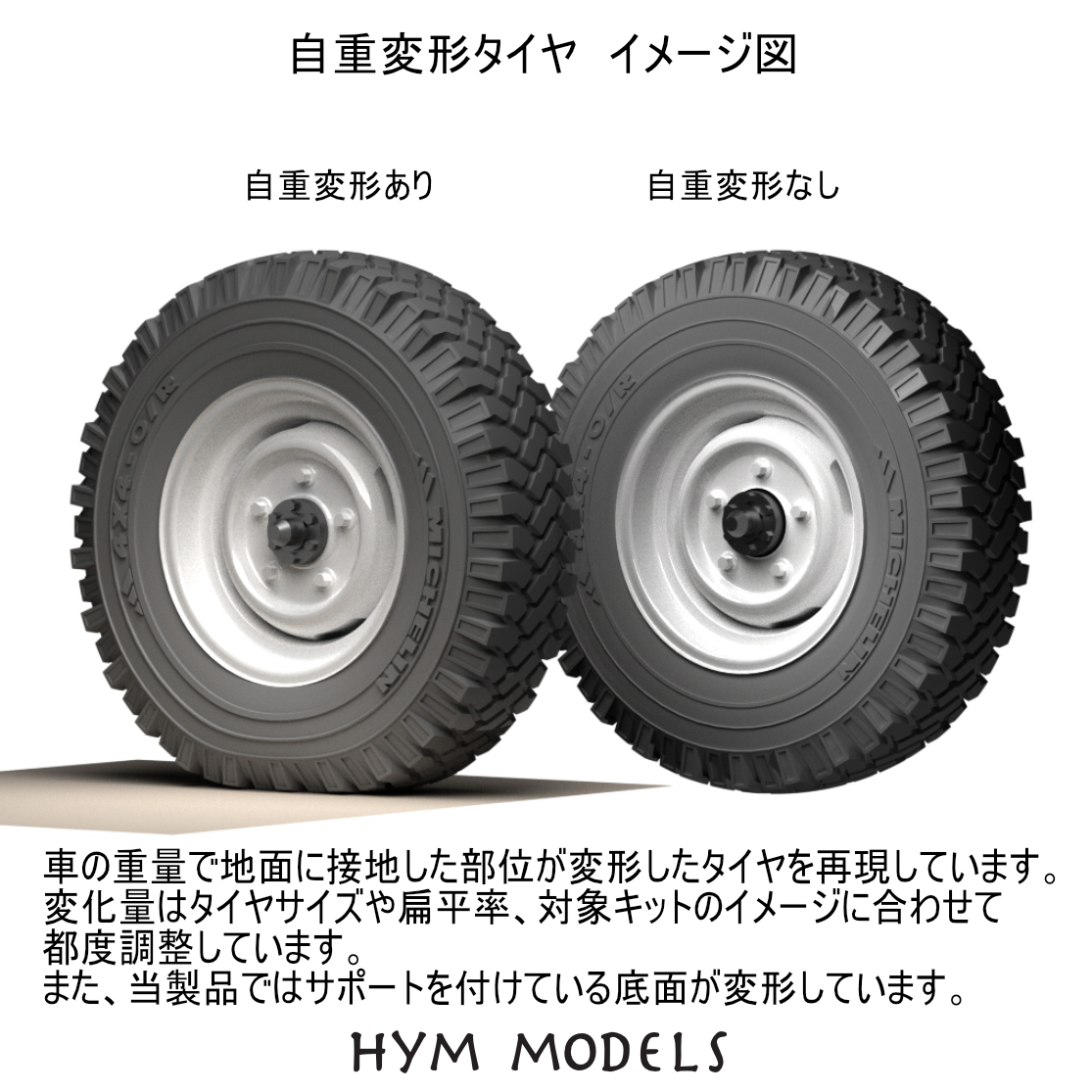 1/24 ミニクーパー1 3i用 自重変形10インチタイヤセット 1/24 ミニクーパー1 3i用 自重変形10インチタイヤセット