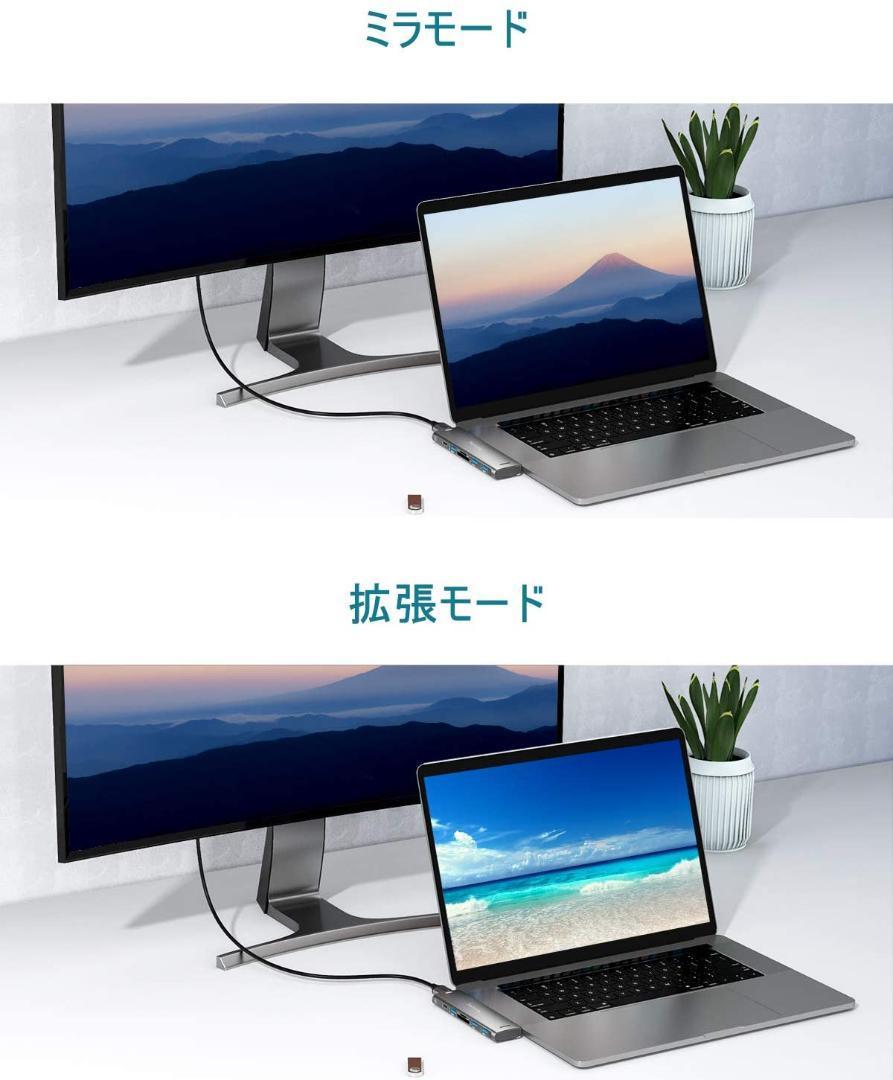 USB C ハブ★7-in-2★Type C★MacBook Pro/Air専用_画像4