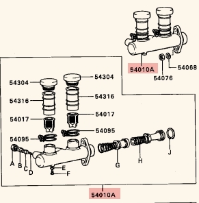【三菱純正新品】MITSUBISHI 未使用品 ★廃版品★ ジープ ブレーキマスターシリンダー ブレーキシリンダー J53 J55_画像4