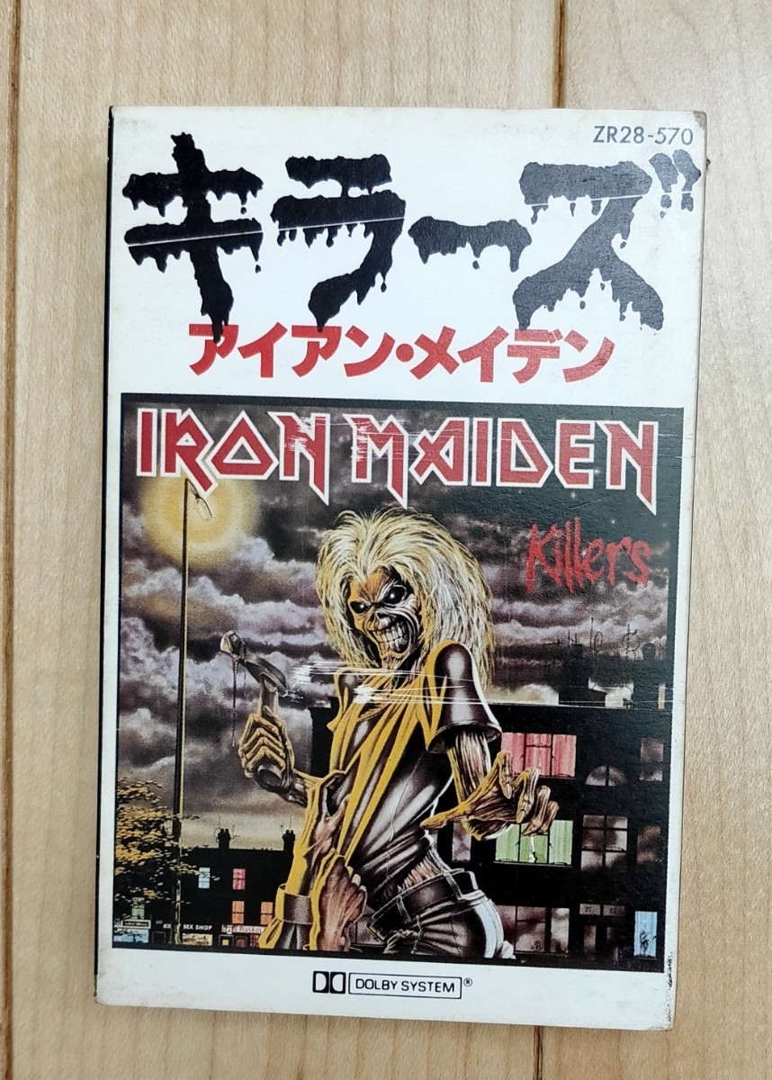 Iron Maiden Killers Japanese record cassette tape iron * Maiden killer zcasette tape Japan iron Maiden 