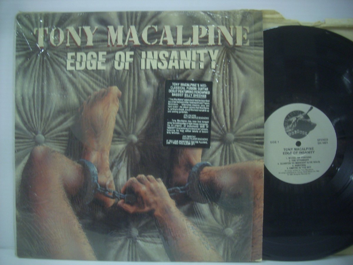 ■ 輸入USA盤 LP 　TONY MACALPINE / EDGE OF INSANITY トニー・マカパイン エッジ・オブ・インサニティ 1986年 ◇r50313_画像1