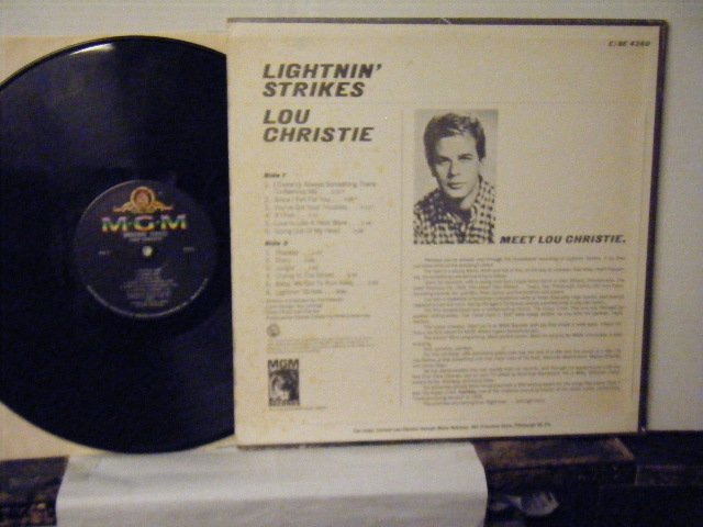 ▲LP　LOU CHRISTIE ルー・クリスティ / LIGHTNIN' STRIKES 恋のひらめき US盤 MGM RECORDS E-4360 ◇r50327_画像2