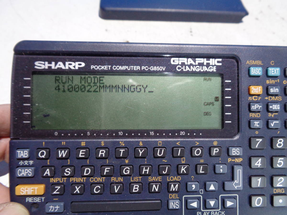SHARP PC-G850V ポケットコンピュータ 現状で