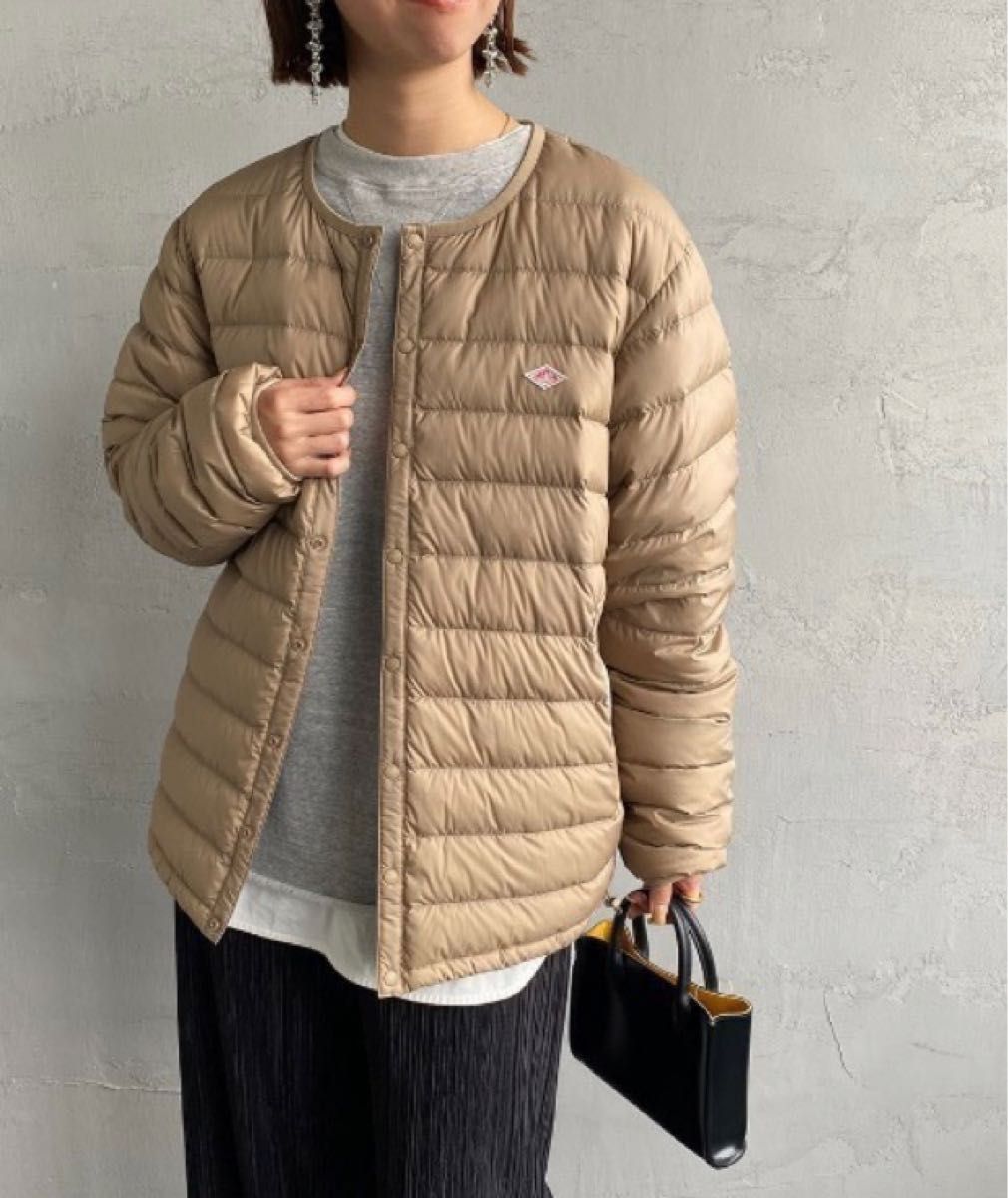 DANTON ダントンインナーダウン サンドベージュ 新品タグ付 収納 DANTON ダントンインナーダウン サンドベージュ 新品タグ付 収納