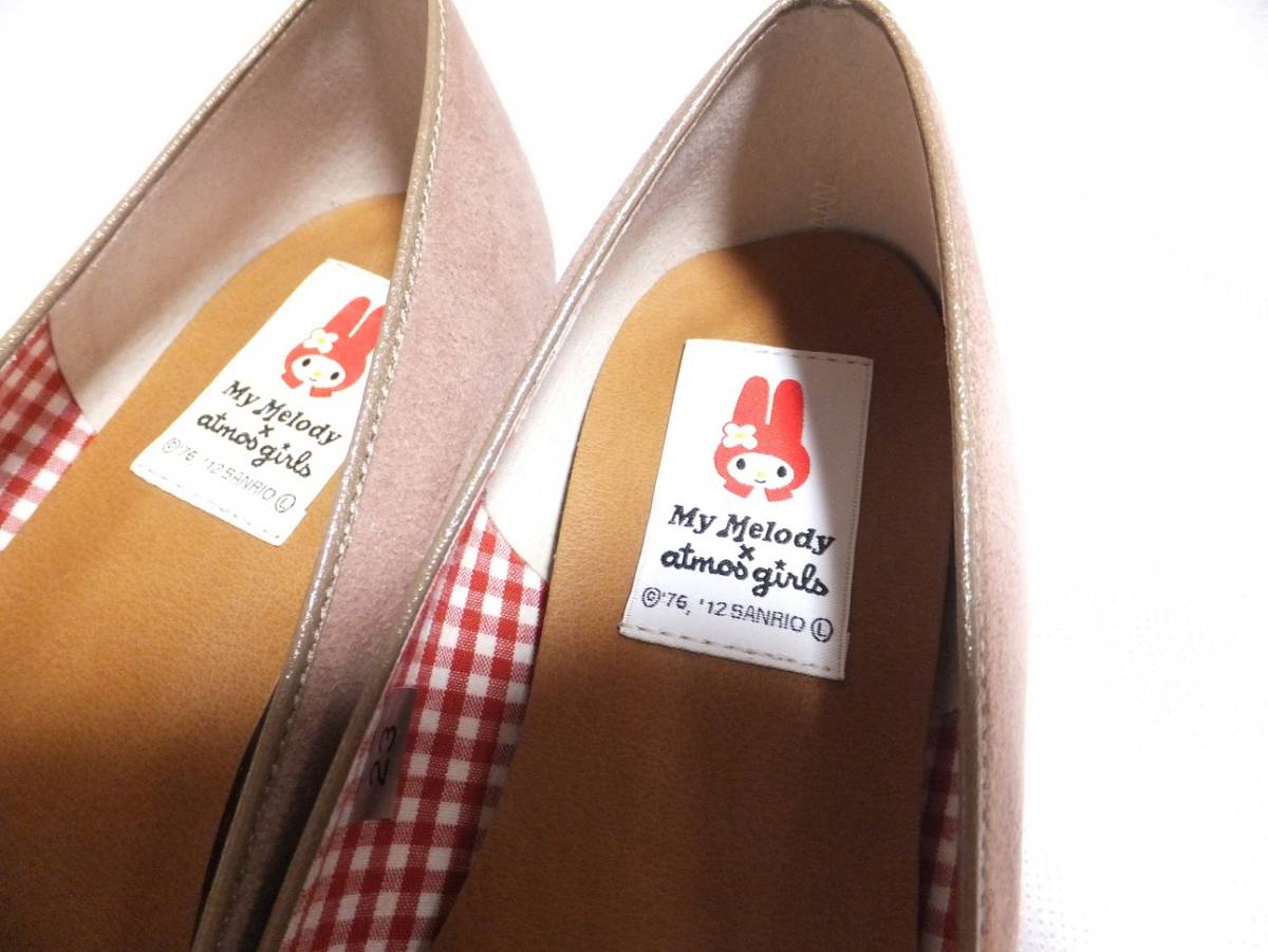 サンリオ マイメロディ 2012年 atmos girls コラボ オペラシューズ ピンク 23センチ パンプス 靴 日本限定
