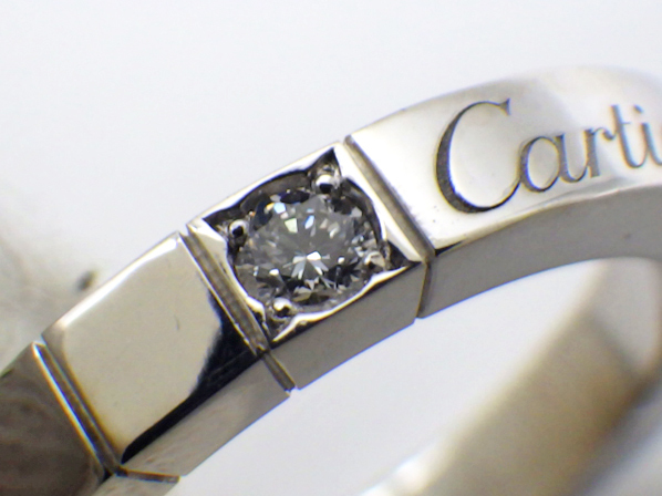 【仕上げ済み】Cartier カルティエ 2P ダイヤモンド ラニエールリング K18WG 750 #47 ホワイトゴールド 指輪 ウェディング ジュエリーの画像3