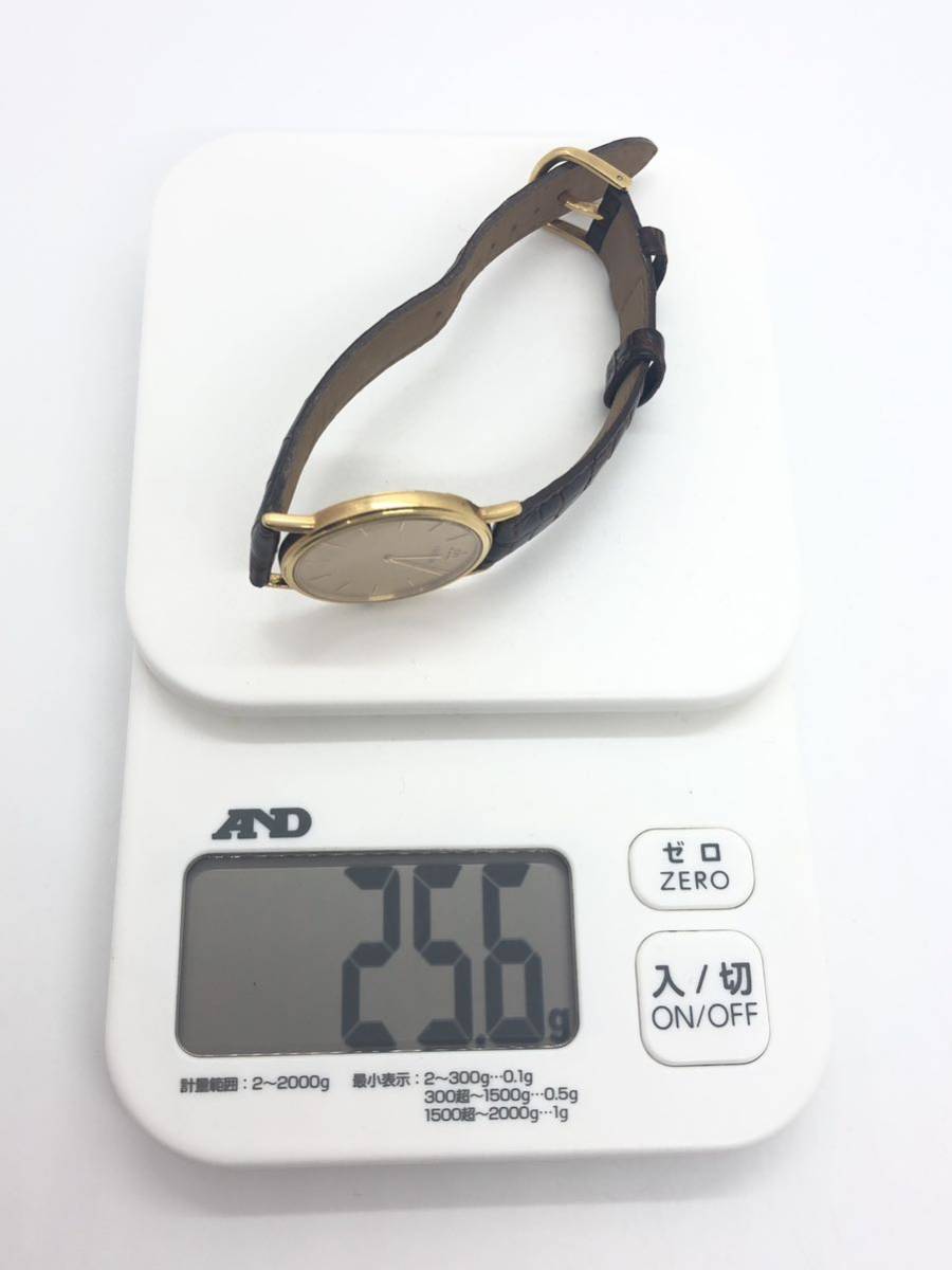 稼働中】SEIKO セイコー 18KTクレドール メンズ 腕時計 クオーツ
