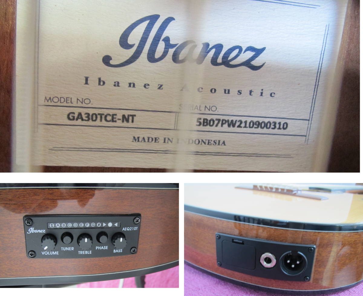 80/20クロス Ibanez アイバニーズ ボディ厚 約70mmの薄胴エレガット