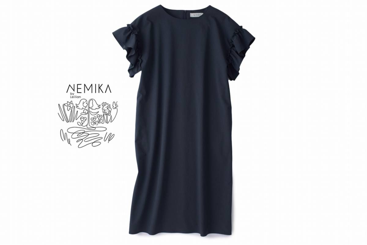 美品 レリアン・ネミカ 9号/ミセス9号 ワンピースX178