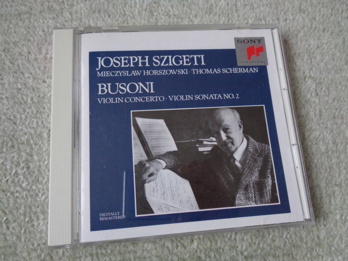 即♪SONY廃盤：シゲティのブゾーニ(^^♪ヴァイオリン協奏曲とヴァイオリン・ソナタ第2番_画像1