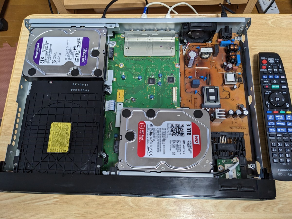 panasonic DMR-BRX6000 HDD交換済 panasonic DMR-BRX6000 HDD交換済