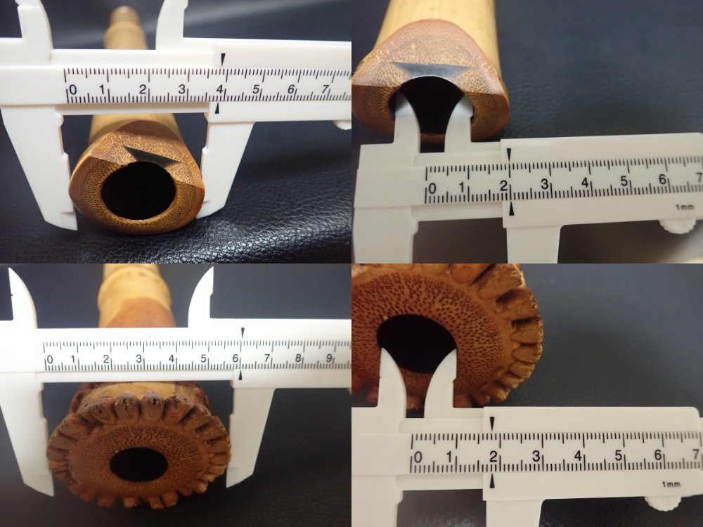 尺八 67㎝ 銘 恒童 2尺2寸　2.2尺　正寸管 2ッ印 籐巻銀三線 琴古流 民謡 虚無僧 和楽器 和音堂 　kd22445_画像2
