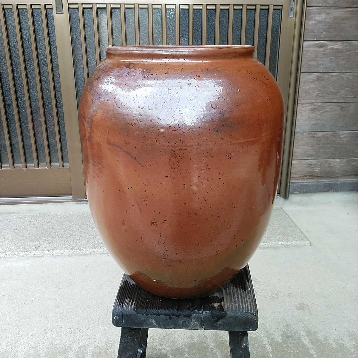 陶器 かめ 甕 瓶 壺 保存容器 漬物 梅干し 味噌 送料無料_画像1