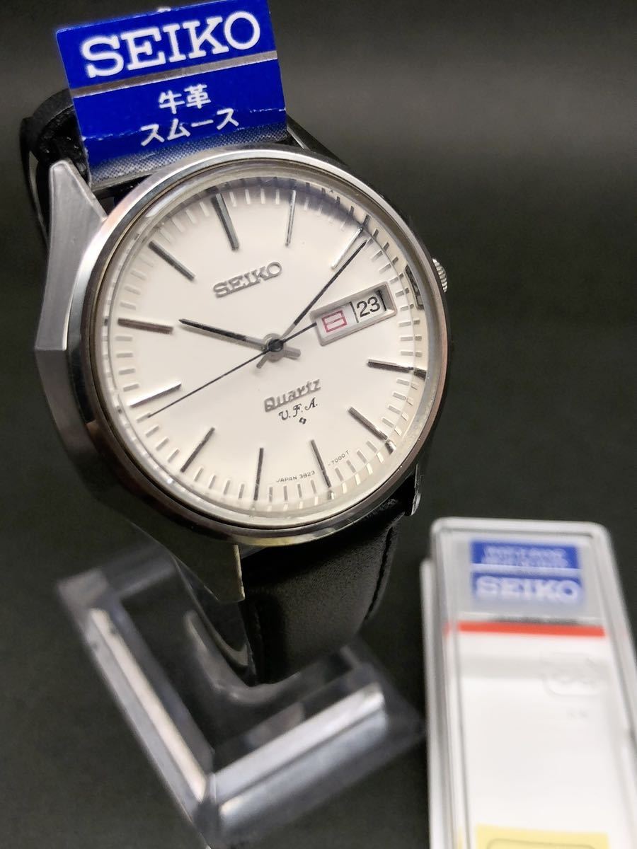 極稀少◇セイコー【v.f.a. 38クォーツ】ダブルカレンダー 純正SEIKO