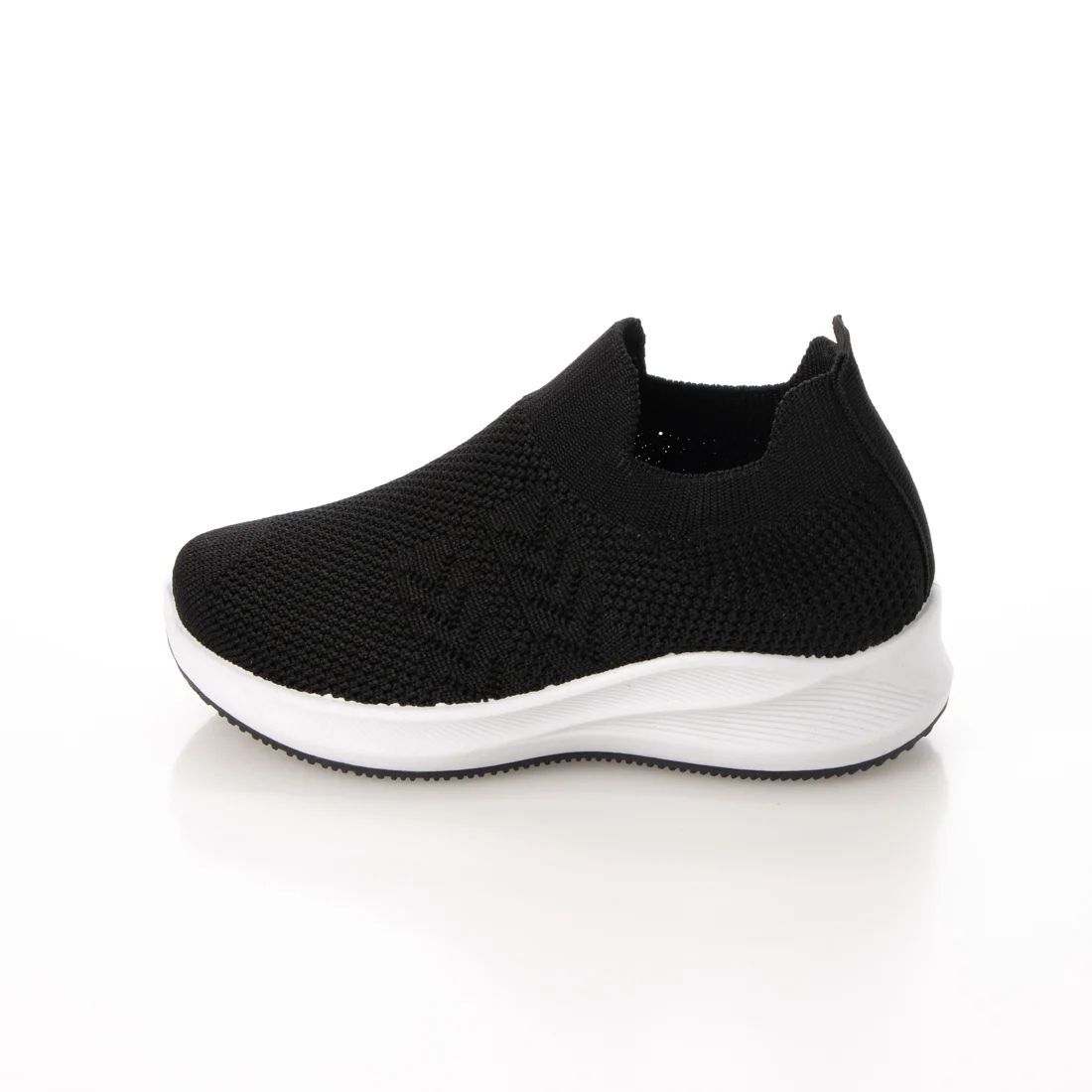 [ новый товар не использовался ]22918 Kids вязаный спортивные туфли черный 21.0cm чёрный 