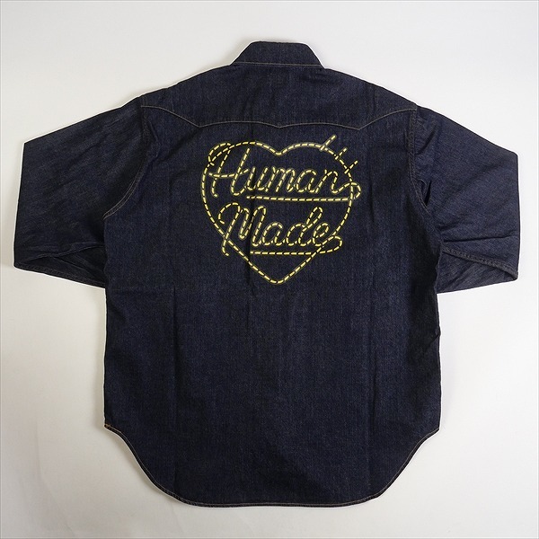 HUMAN MADE ヒューマンメイド 23SS DENIM WESTERN SHIRT デニム長袖シャツ インディゴ Size 【S】 【新古品・未使用品】 20759117_画像1