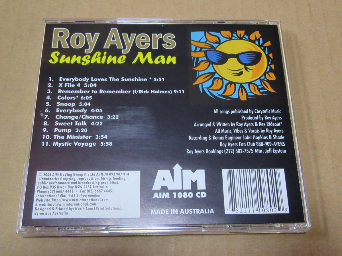 Roy Ayers/ロイ・エアーズ●輸入盤「Sunshine Man/サンシャイン・マン」AIM_画像2