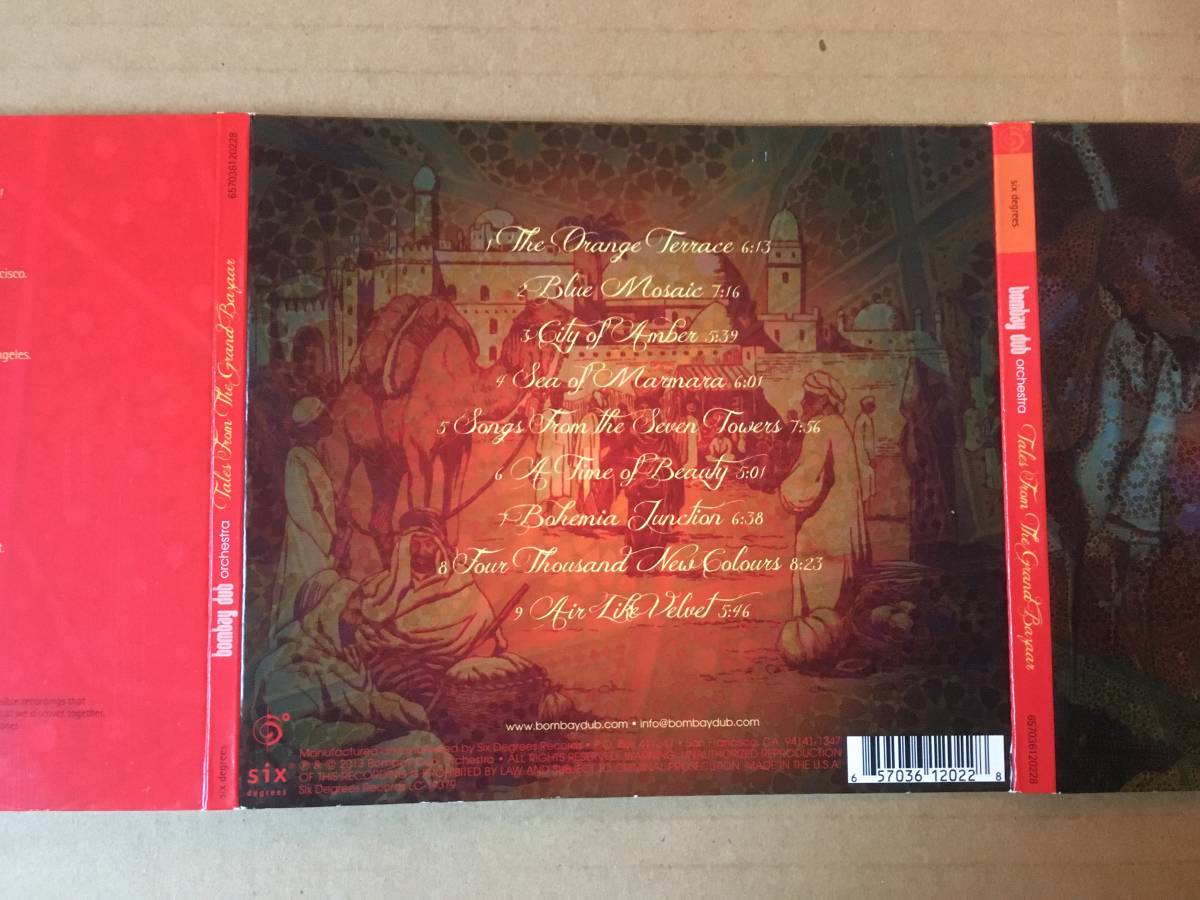 Bombay Dub Orchestra●輸入盤[Tales From The Grand Bazaar]Six Degrees Records●エレクトロニカ,Downtempo,インド,古典楽器_画像2
