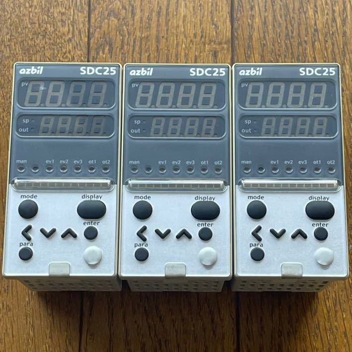 アズビル 調節計 SDC25 C25TR0UA5100 azbil 指示調節計 山武 3台セット
