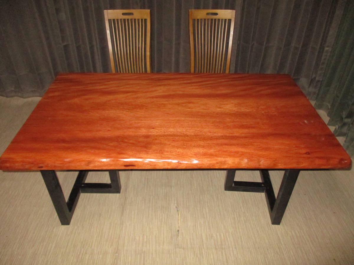 Z088■　特価　マホガニー　テーブル　板　　ローテーブル 　ダイニング　 カウンター　 座卓 天板 　無垢　一枚板