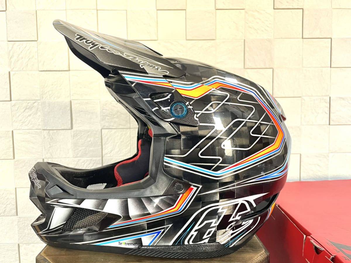 による】 Lサイズ Troy Lee Designs D4 カーボン Mips LOWRIDER GRAY