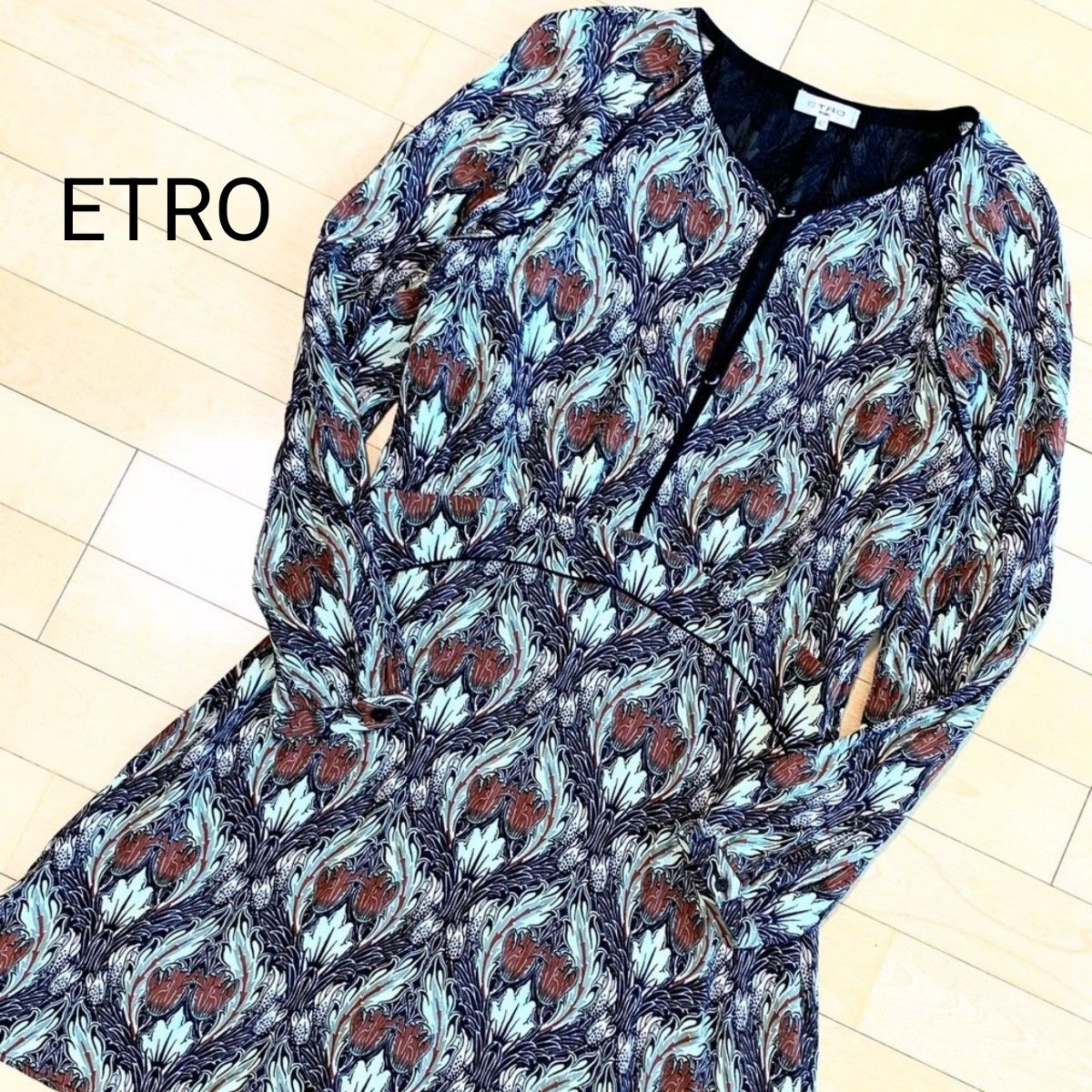 ETRO エトロ ワンピース レーヨン100% 総柄｜Yahoo!フリマ（旧PayPay