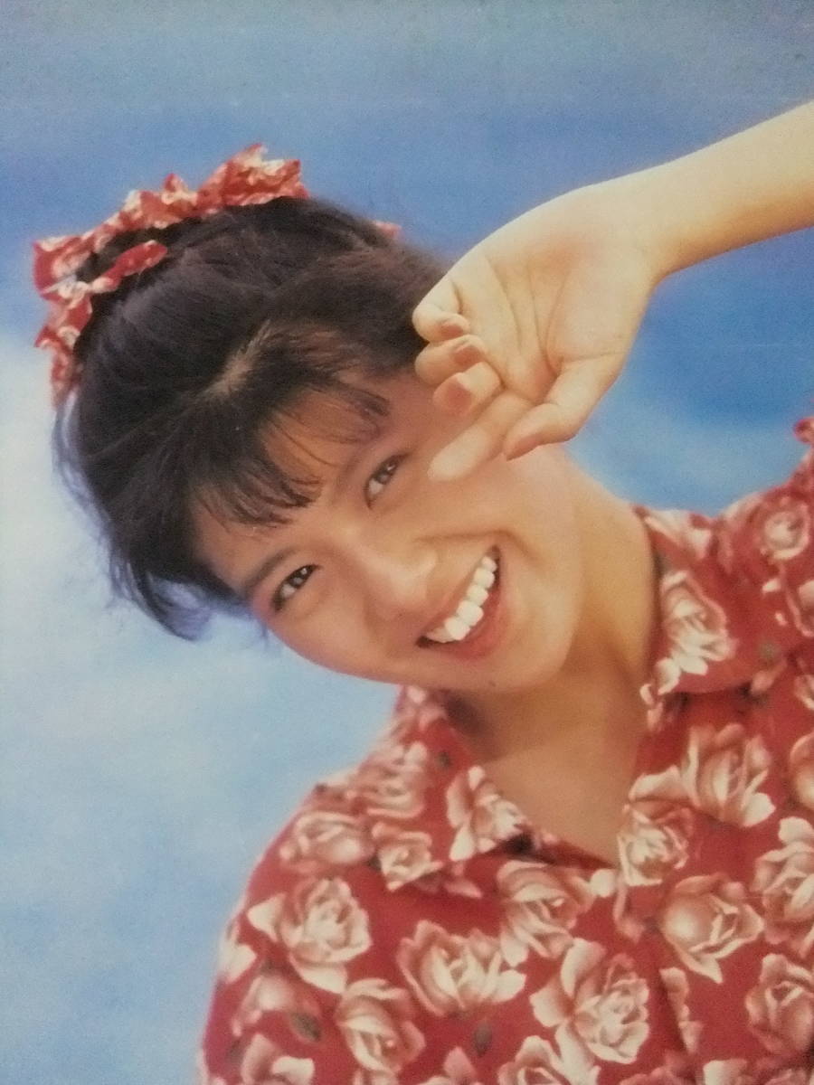 ◎S324/アイドルポスター/『南野陽子』/1989年7・8月カレンダー付き◎_画像1