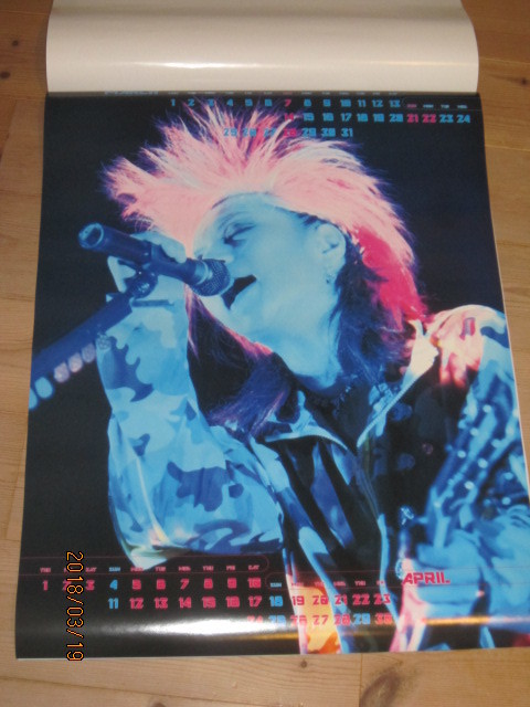 絶版◆HIDE◆ヒデ1999年カレンダーポスター新品その⑧X JAPAN◆ジャパメタヘビメタYOSHIKIPATA　TAIJI　TОSHIエックスインディーズバンド_画像4