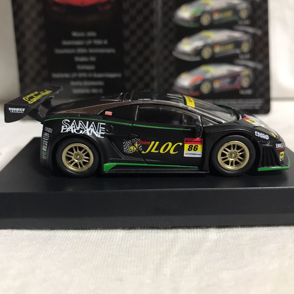 京商 1/64 JLOC ランボルギーニ ガヤルド RG-3 #86 山西 康司/関口 雄飛　スーパーGT 2010 GT300クラス_画像7