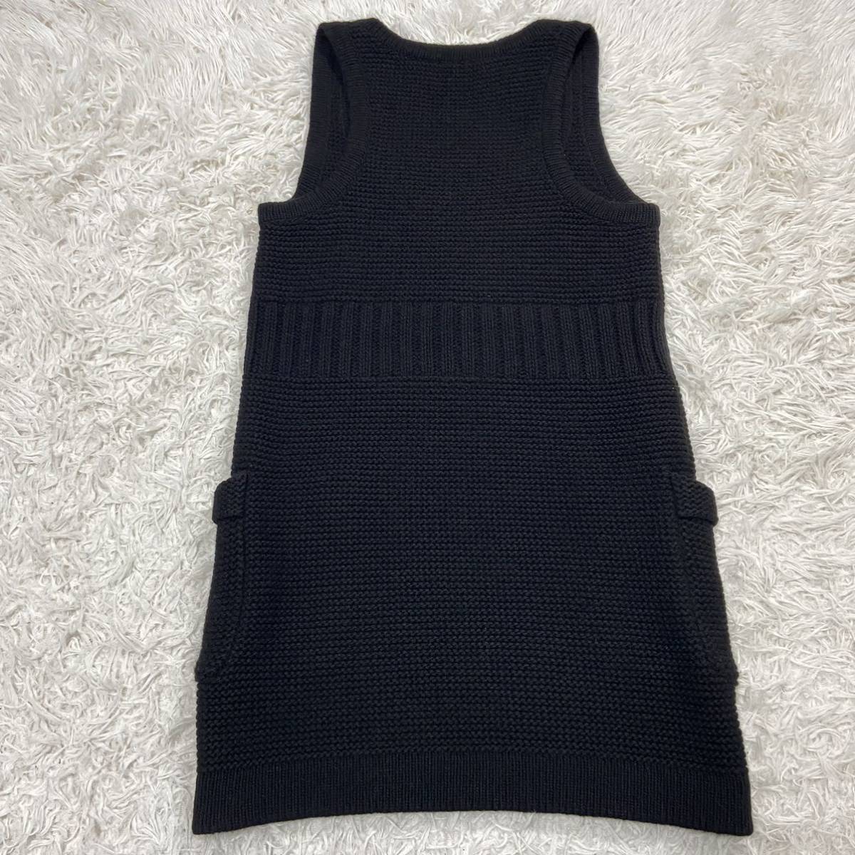 ☆極美品☆ CHANEL アンゴラ混合 ココマーク ニット ノースリーブ