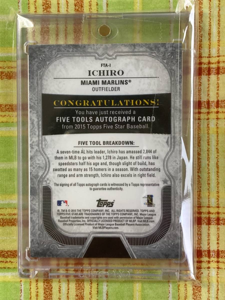 超美品 イチロー 2015 TOPPS FIVE STAR 25枚限定直筆サインカード