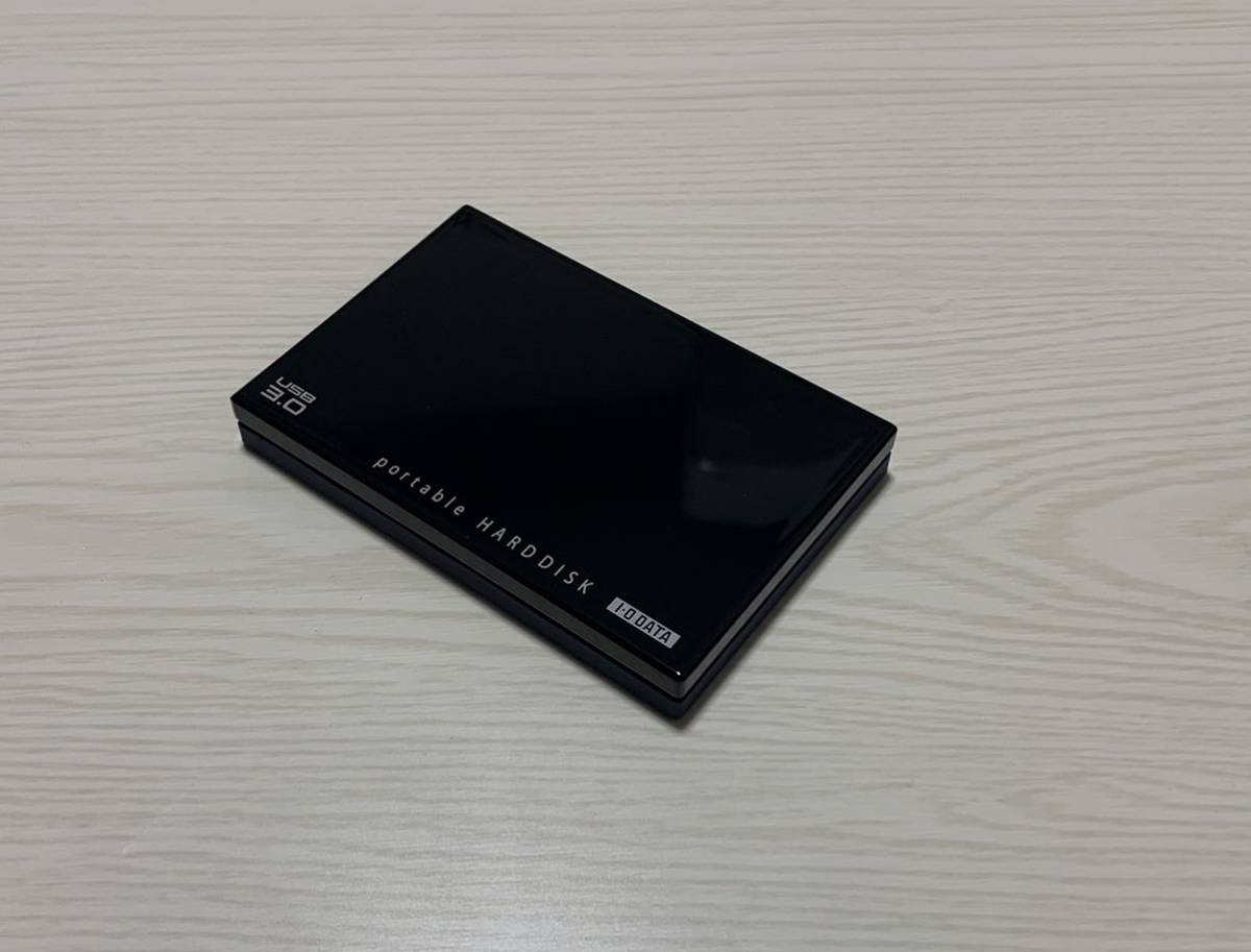 I-ODATA ポータブルHDD 1TB HDPC-UT1.0 SB USB3.0 使用時間321時間_画像3