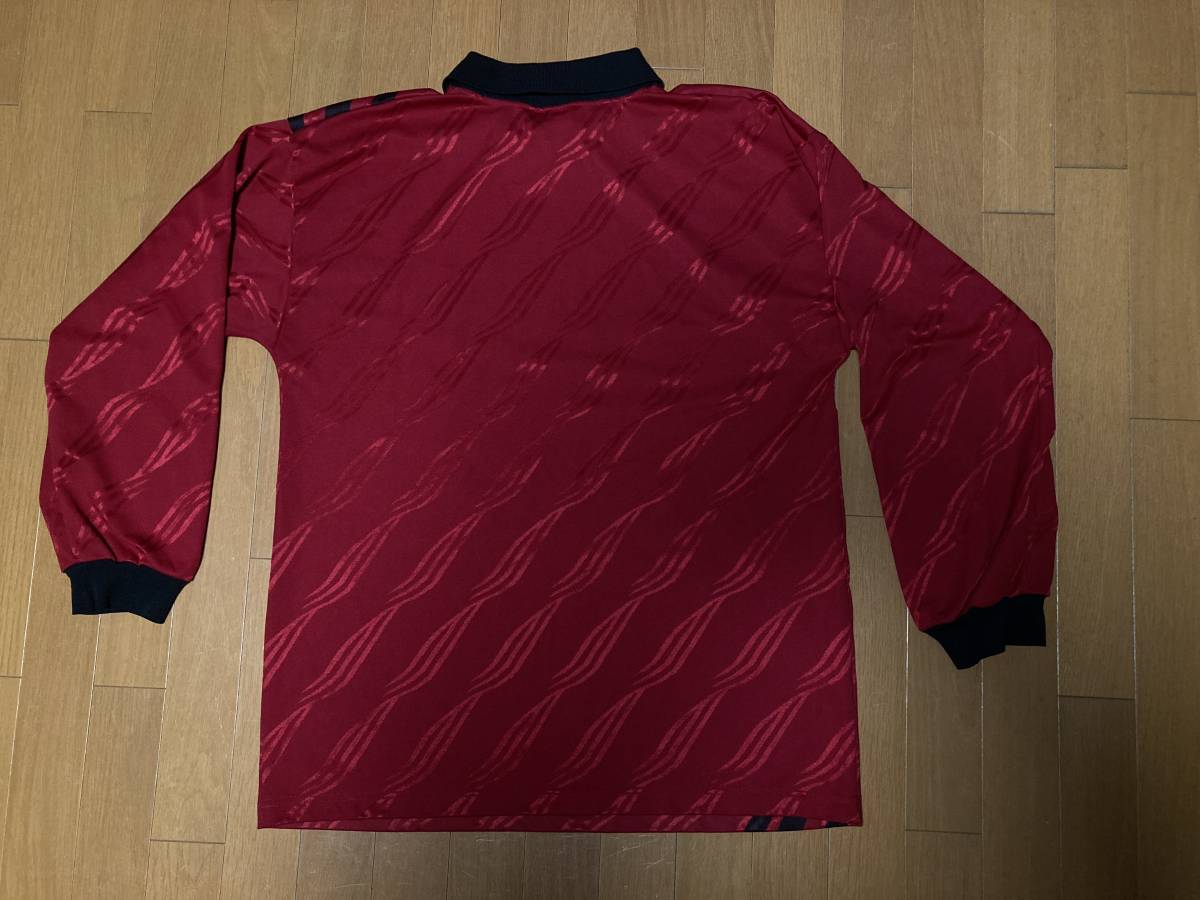 ★美中古 レア ～90s ビンテージ adidas アディダス サッカー ゴールキーパー 長袖 ユニフォーム USA製 L オールド OLD _画像4