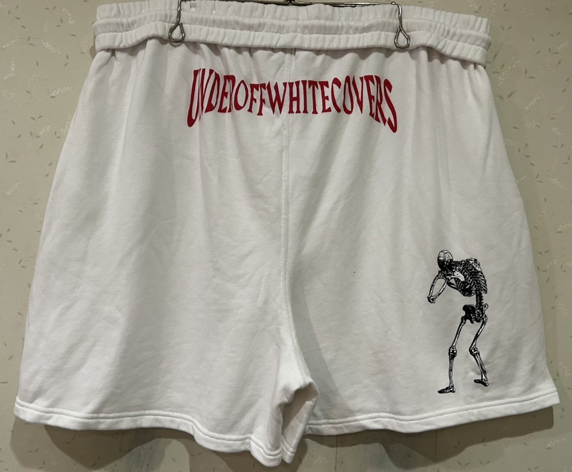 ＊オフホワイト Off-White×アンダーカバー UNDERCOVER スウェット ショートパンツ 大きいサイズ XXL　　　　 BJBC.D_画像2